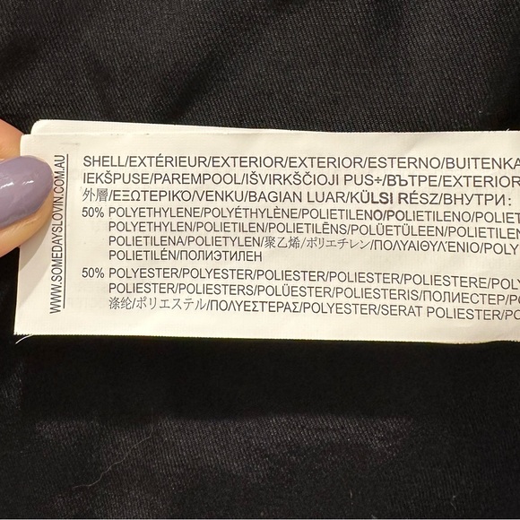 Some Days Lovin Dex Fringe Jacket Black
Denim Faux Leather Vegan Zip Pockets XS - Picture 7 of 7